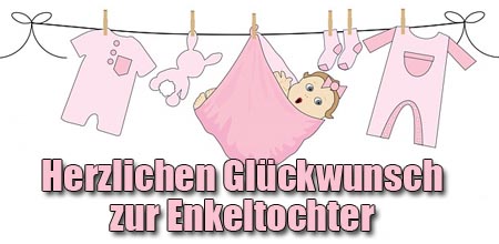 Glückwünsche zur Enkelin