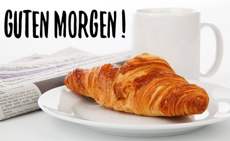 Frühstück am Morgen