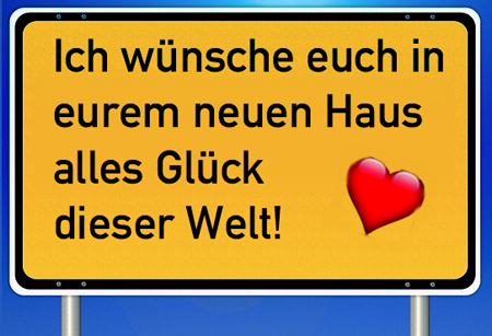 WhatsApp Spruch zur Hauseinweihung