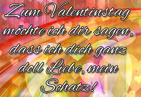 Ich liebe dich mein Schatz