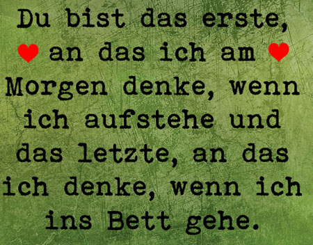 Ich denke an Dich WhatsApp Spruch und Bild