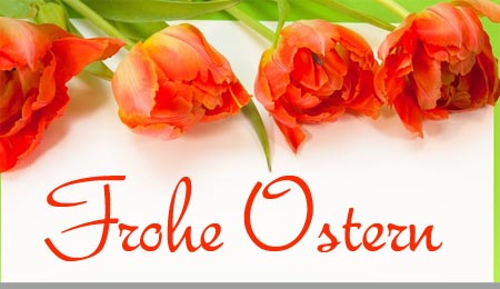 Frühlingsblumen als Ostergrüße