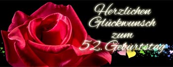 52. Geburtstag Sprche