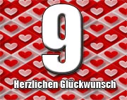 9. Geburtstag Glckwnsche