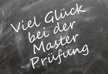 Master Prfung Glckwnsche